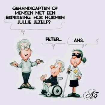 cartoon handicap of beperking