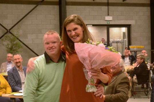 Evi Serron met Kevin Van den Bosch